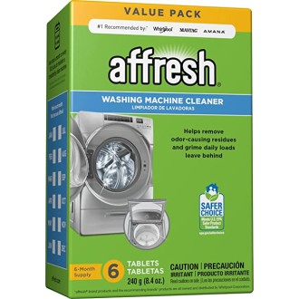 Affresh Washing Machine Cleaner, Cleans Front Load and Top Load Washers, Including HE, 6 Tablets